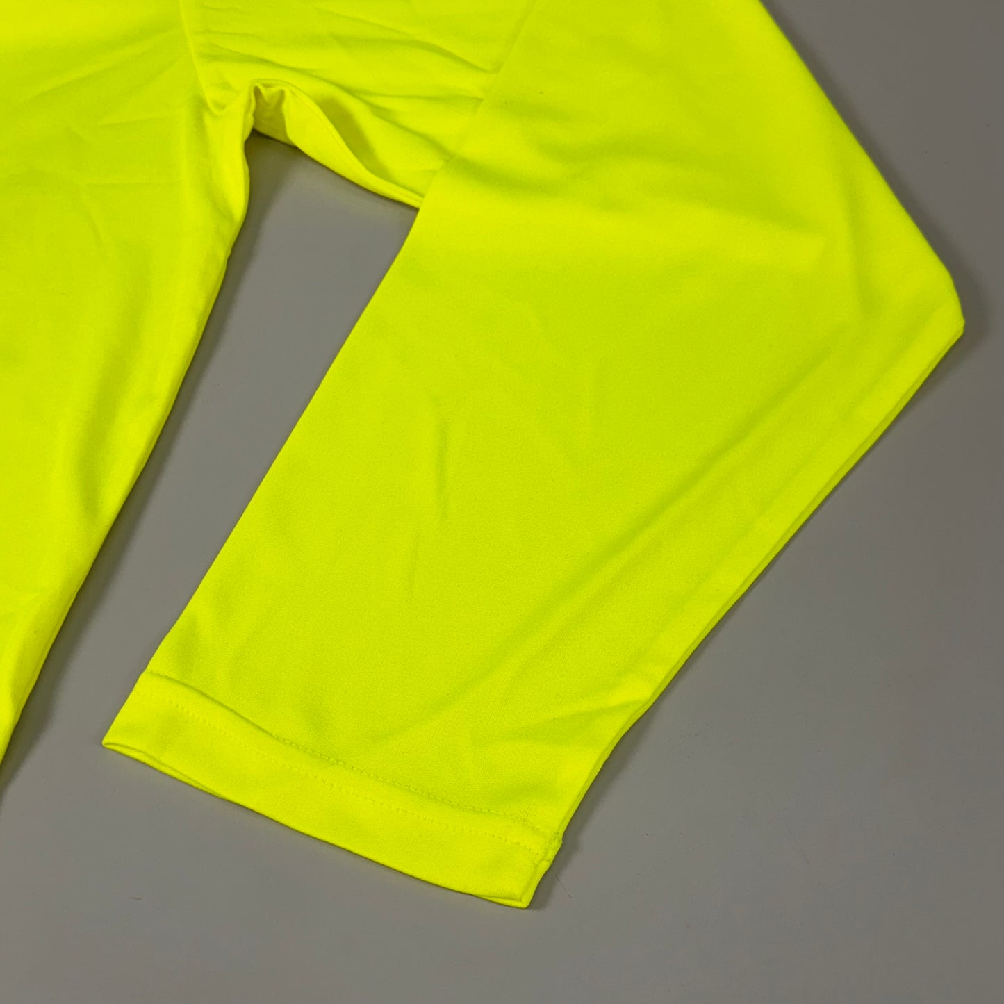 EG-PRO (5 PACK) Long Sleeve High Visibility Shirt 100% Poly SZ 2X Safety Yellow