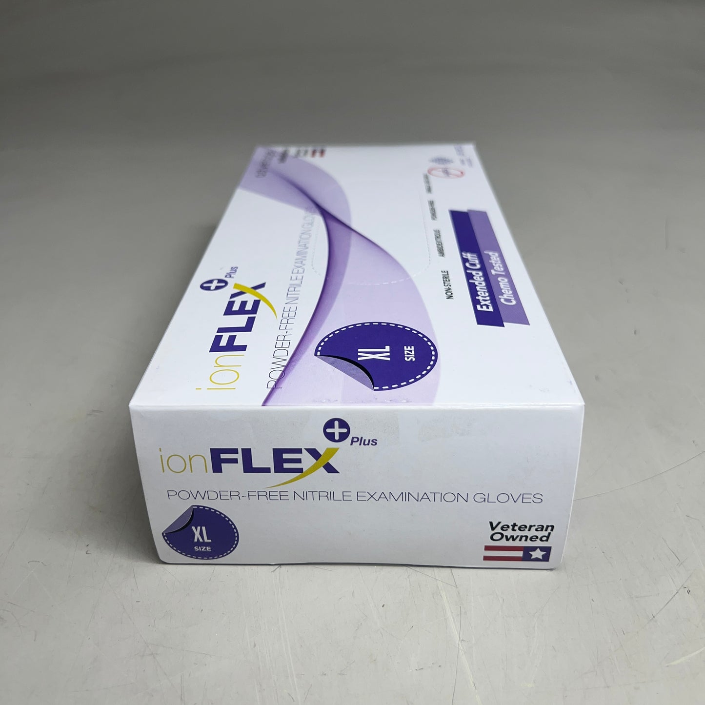 IONFLEX (10 Boxes Of 50) Powder Free Nitrile Exam Gloves XL Blue UV84CSE500 Non-Sterile