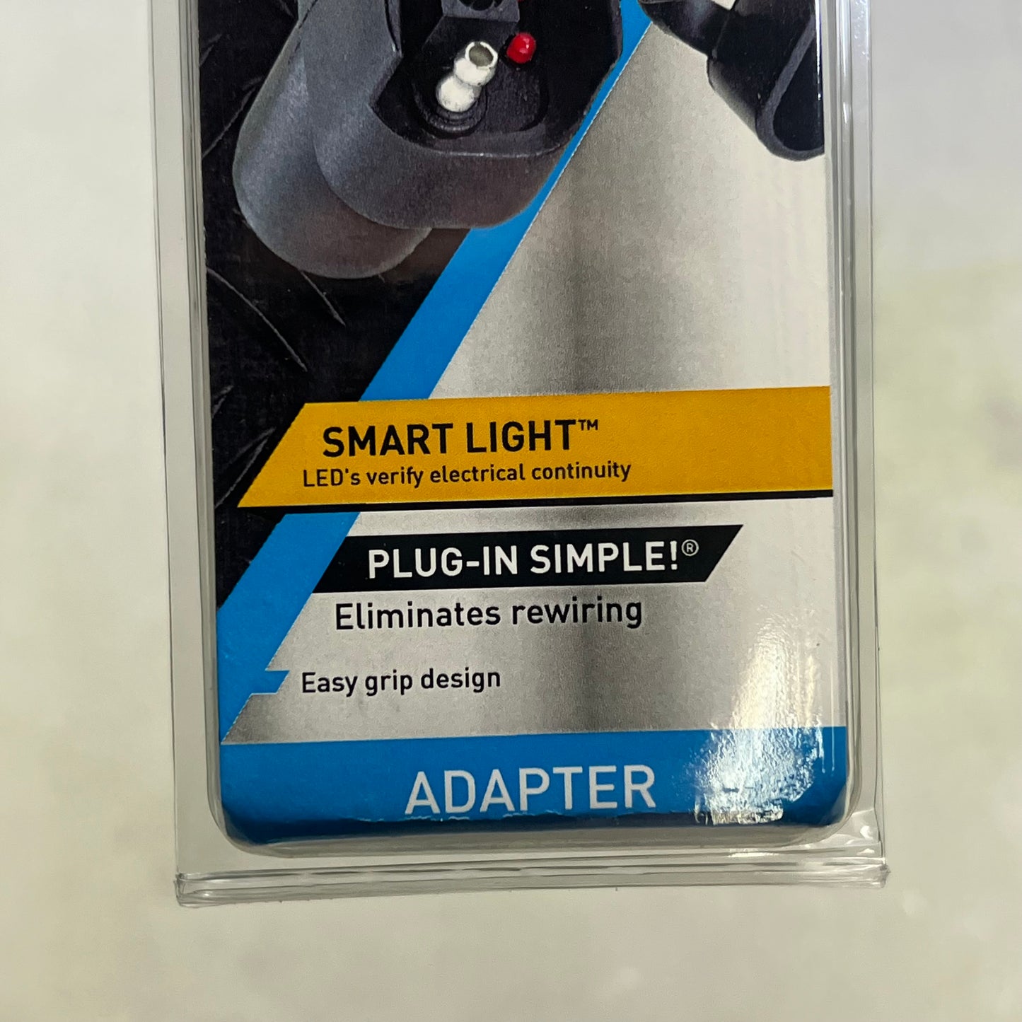 HOPKINS LED Test 6 Round To 4 Flat Adapter Integrated LED Lights Black 47325