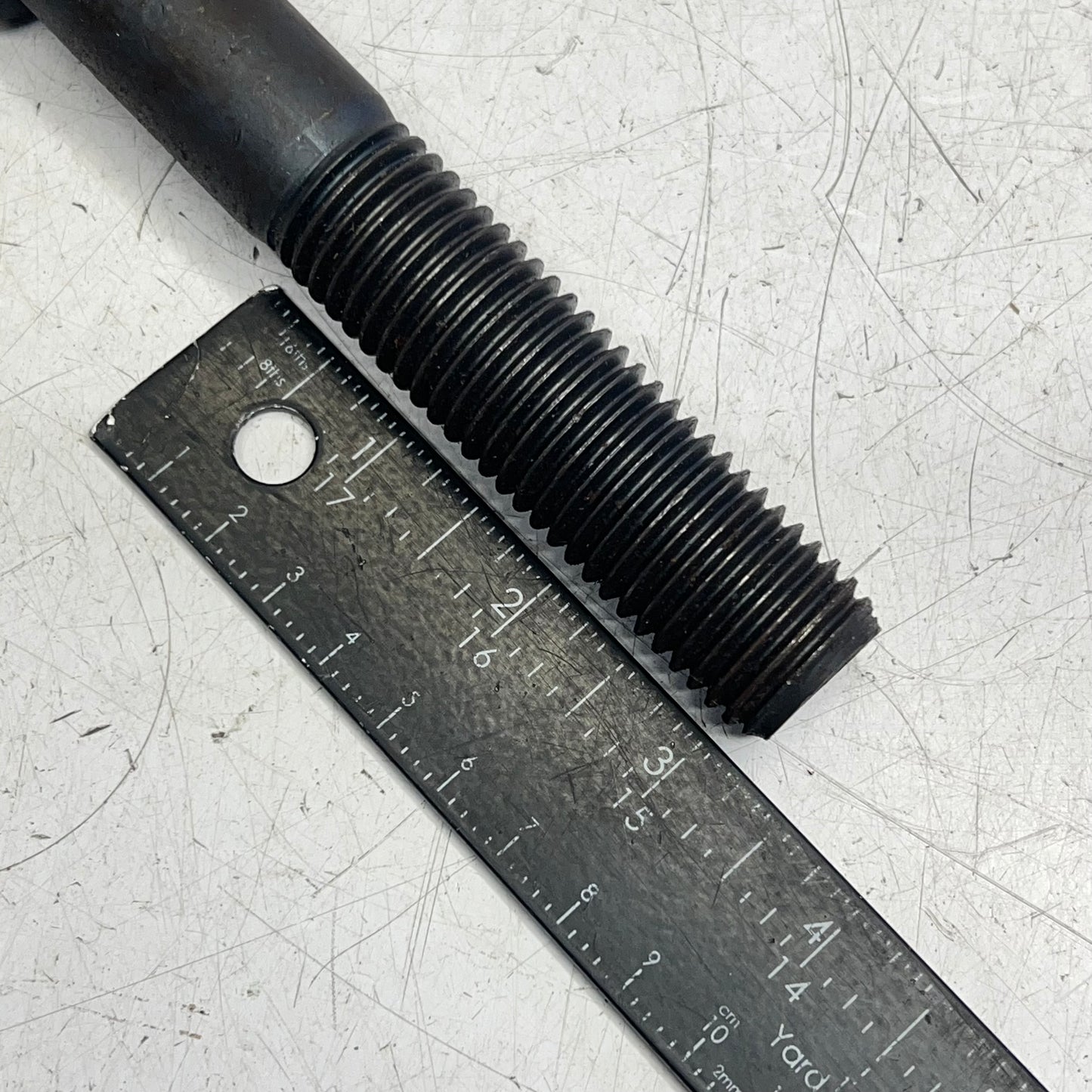 (12 PACK) Cv Bolt 12 Point High Strength  7/8"x24 Thread X 5" Black