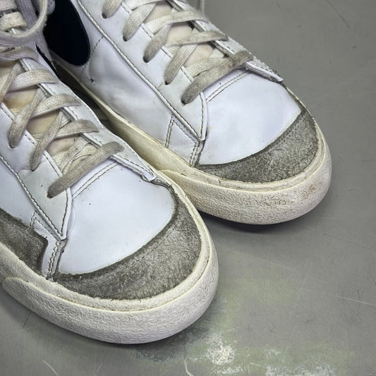 NIKE Blazer High Mid '77 Vintage Shoes Men's Sz 11.5 White/Black (Pre-Owned)