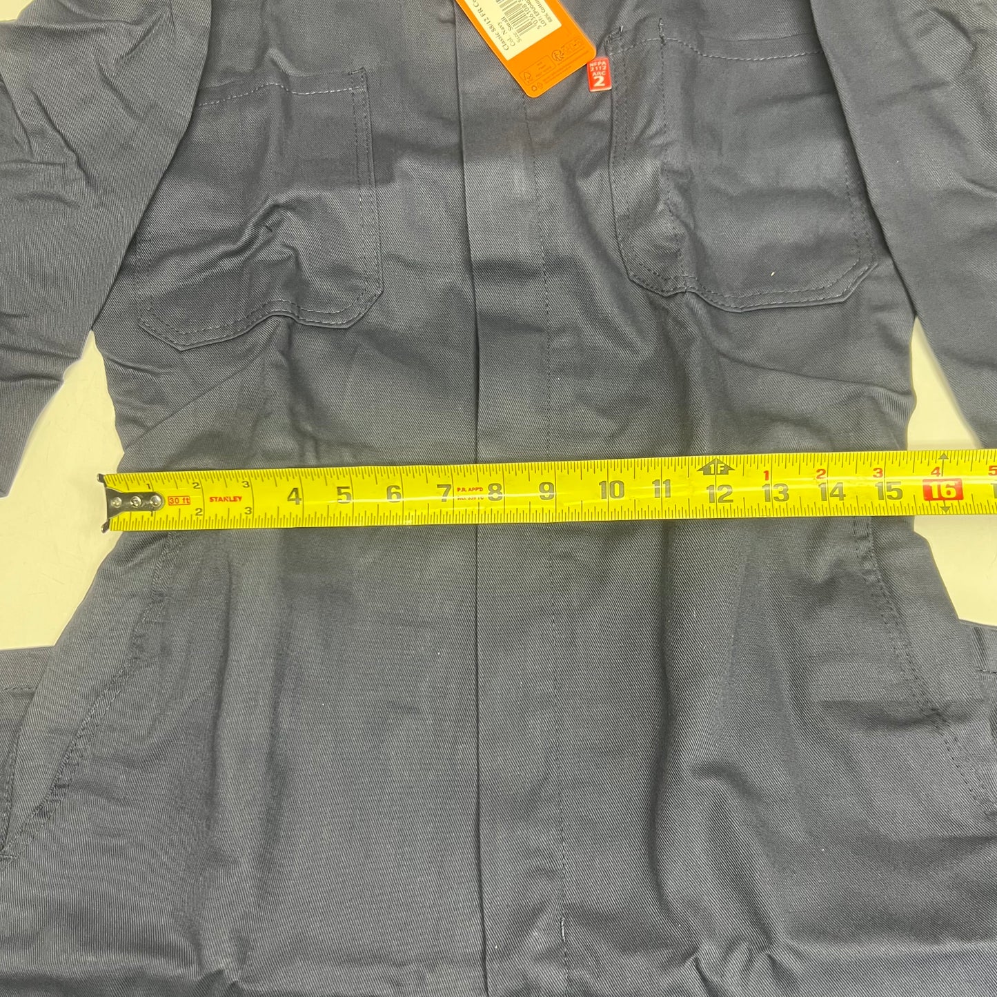 PORTWEST Bizflame 88/12 Classic FR Coveralls Sz Small, Navy UFR87