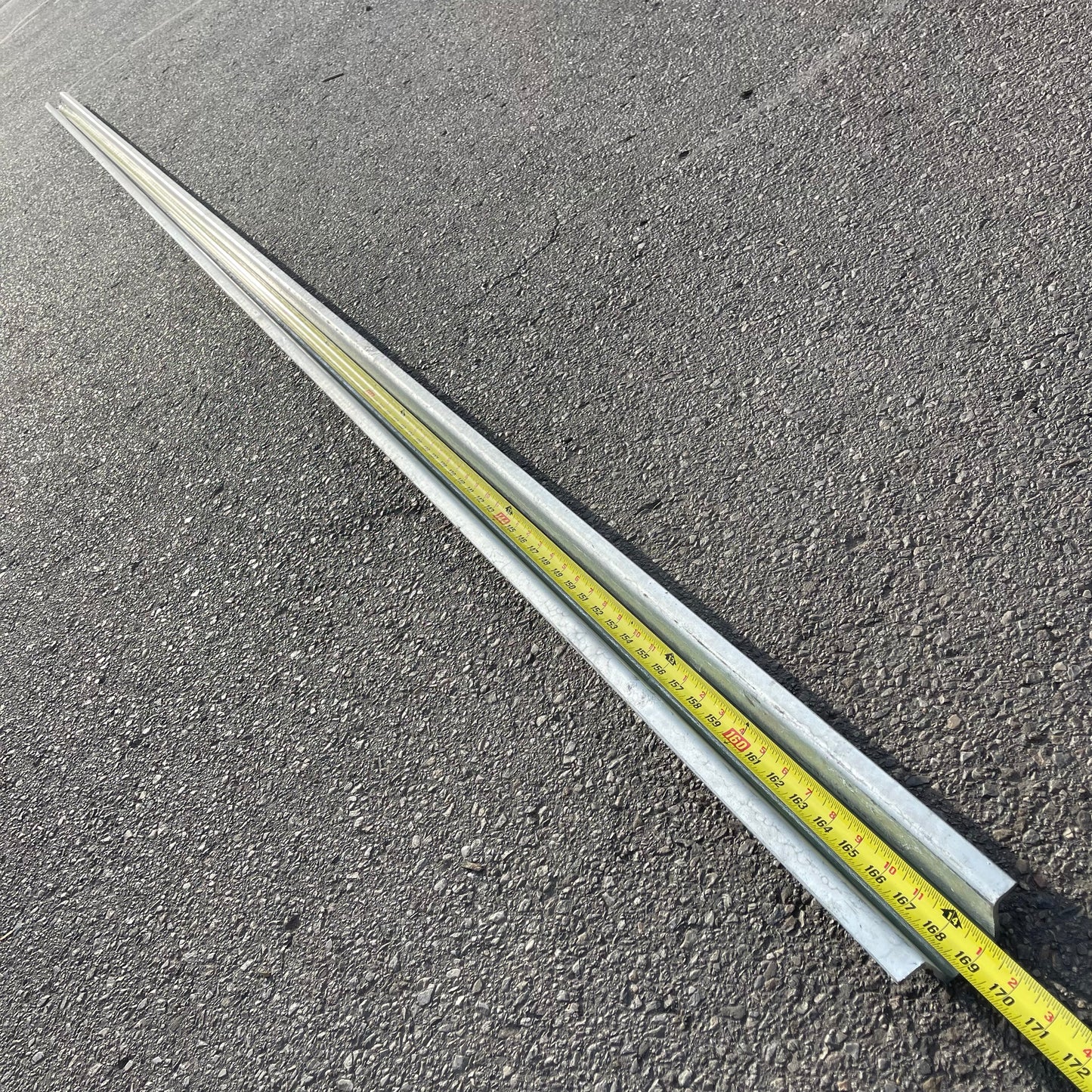 Z@ UNBRANDED U Channel Sign Posts 14 ft Galvanized Steel