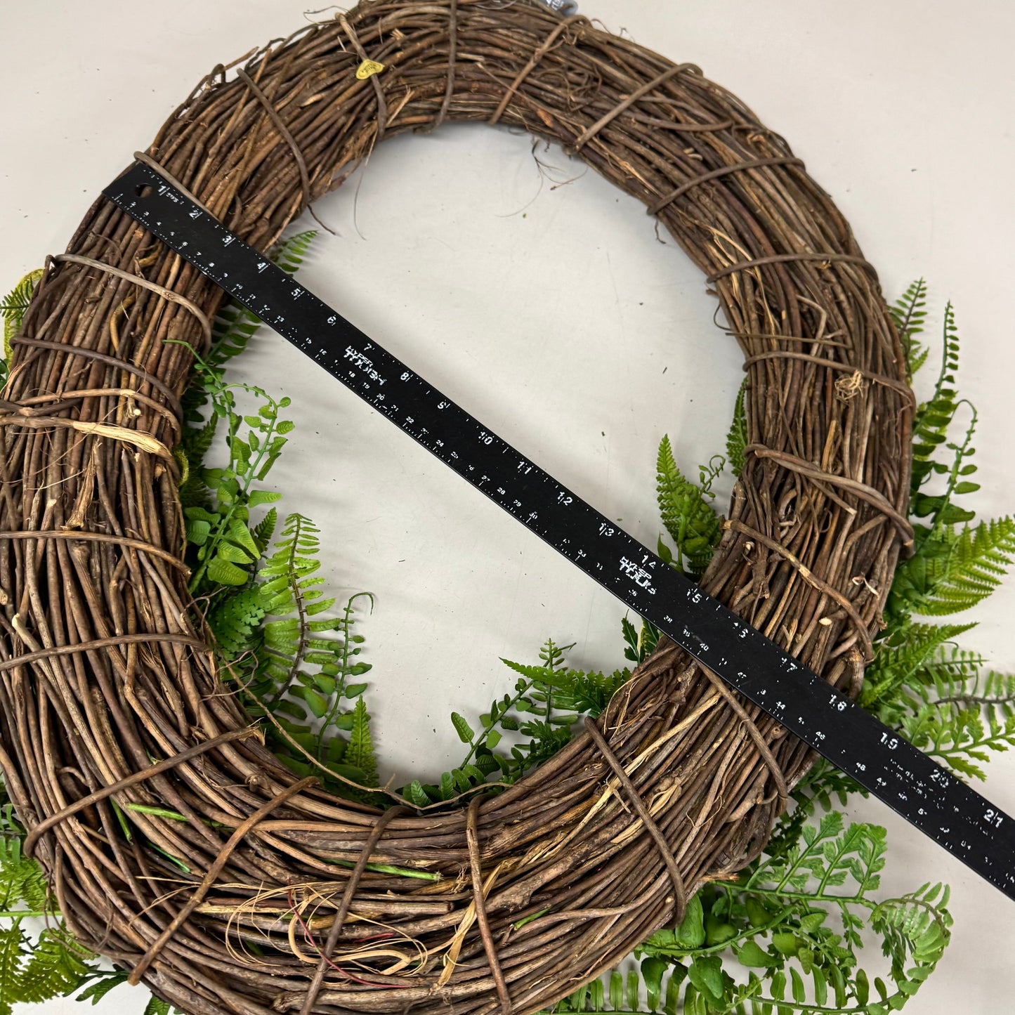RAZ IMPORTS Oval Mixed Fern Wreath Home Decor 28" Green W4102231