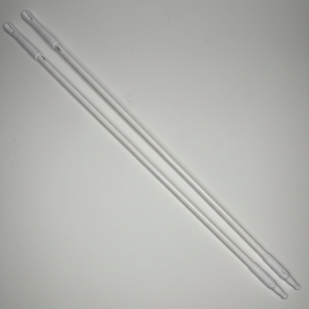 SPARTA (2 PACK) Color Code Fiberglass Handle 60" 3/4" Thread White 40225EC02