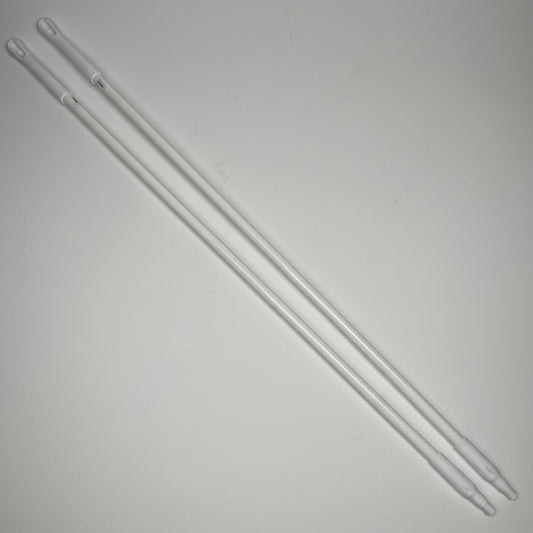 SPARTA (2 PACK) Color Code Fiberglass Handle 60" 3/4" Thread White 40225EC02