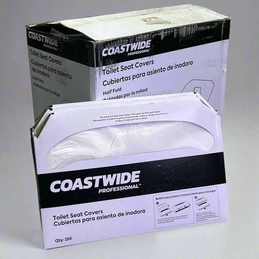 COASTWIDE (5000 Count) Toilet Seat Covers, White CW24775