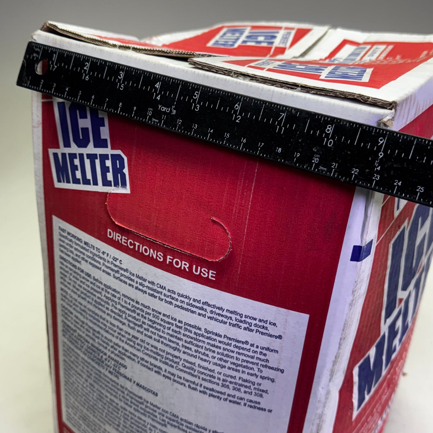 ZA@ ICE MELTER Carton Ice Melt, Granular -8 Degrees F, Blue 50 Lbs Blue 4W973 (New Other, Distressed Box) E