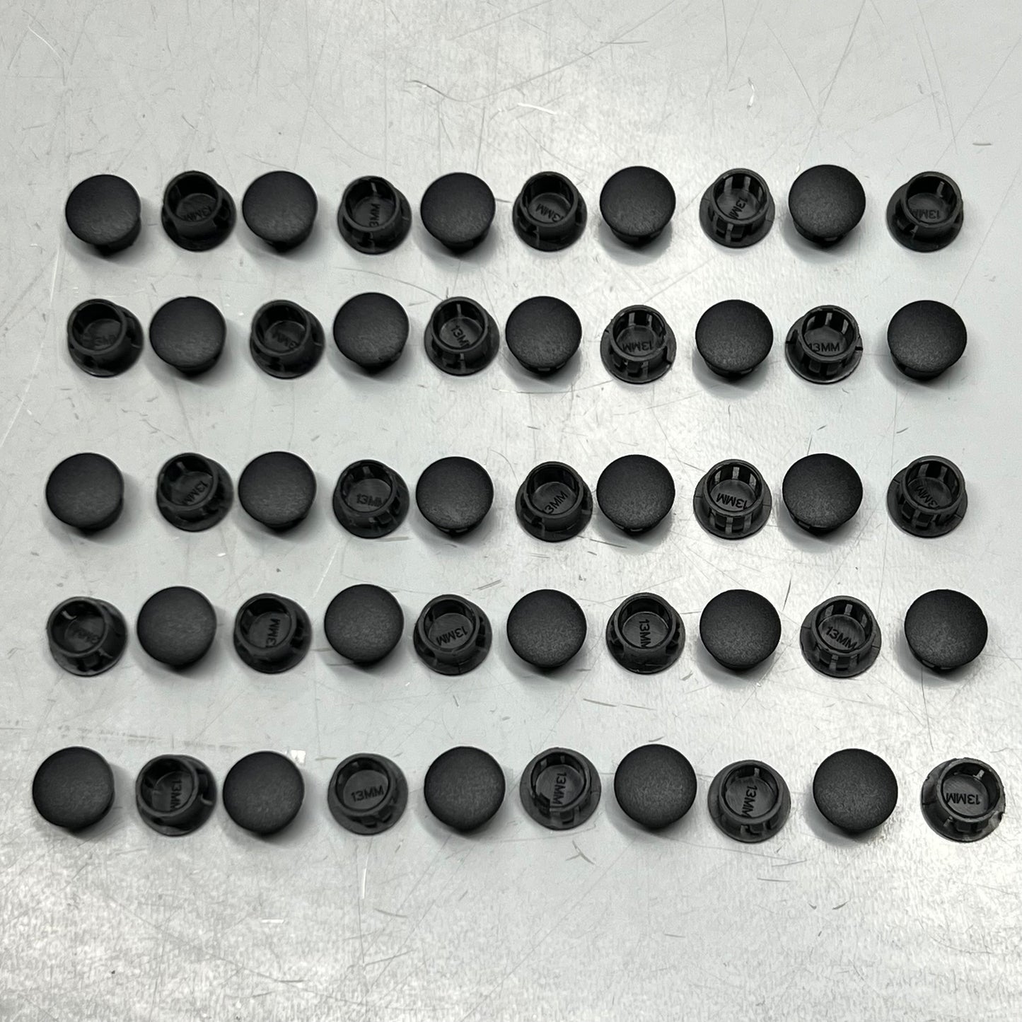 COSHAR (50 PACK) 1/2" Plastic Black Locking Hole Plug Panel, Hole Diameter 13mm X002PUA14J