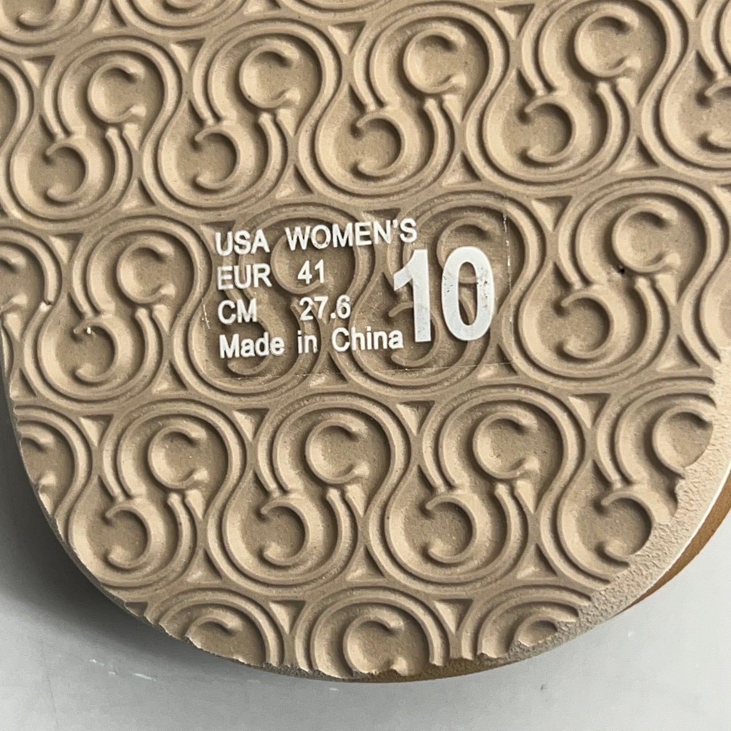 COBIAN Dana Rise Elevated Flatform Style Slide Women's Sz 10 Tan DNA24-230-10