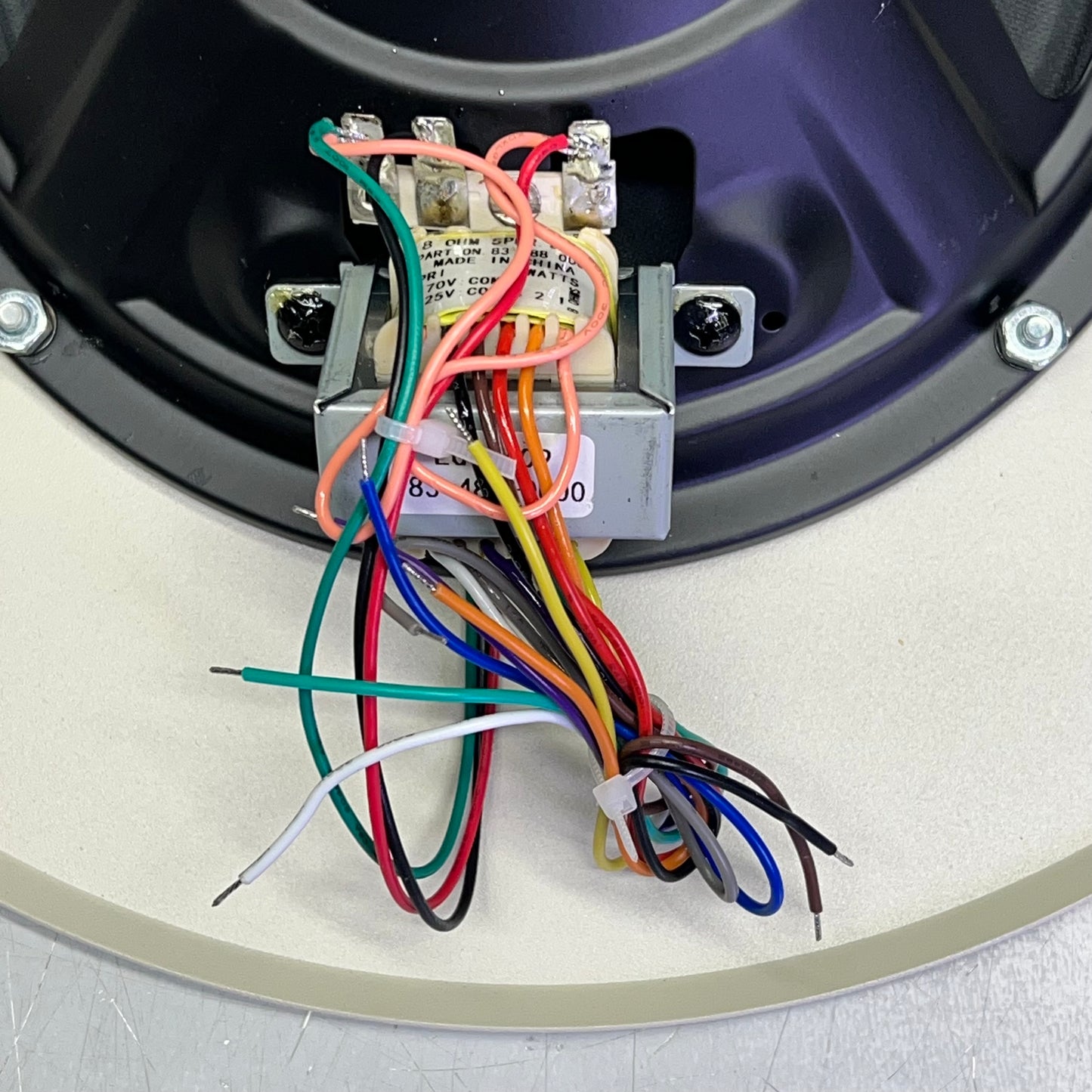 BOGEN Ceiling Speaker Assembly 8" 4-Watt Capacity Off-White S86T725PG8WVK