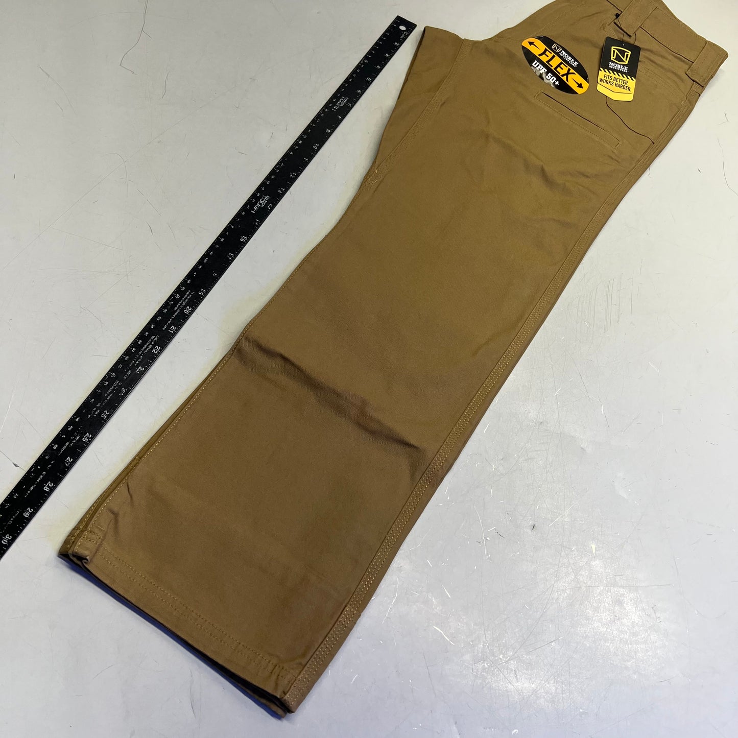 NOBLE OUTFITTERS Flex Stretch Canvas Work Pant Men's Sz 30x30 Coyote 18425