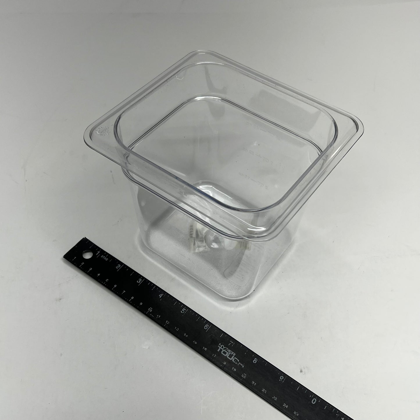 CARLISLE (6 PACK) Storplus Polycarbonate Food Pan  1/6" 6" Deep Clear 3068507