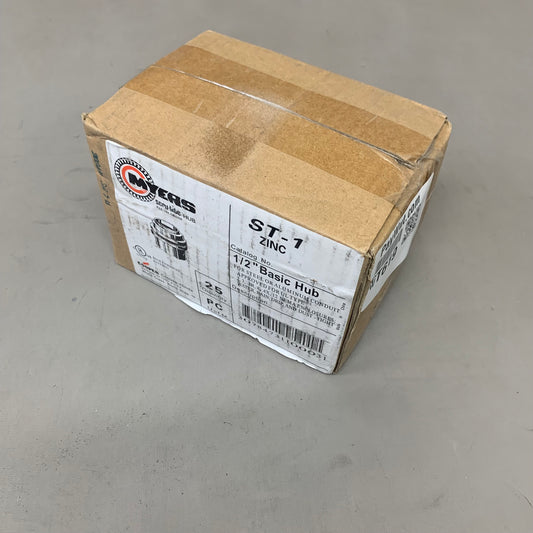 MYERS (25 PACK) Zinc Conduit Hub Scru-tite Tapered Female Threaded 1/2" ST-1