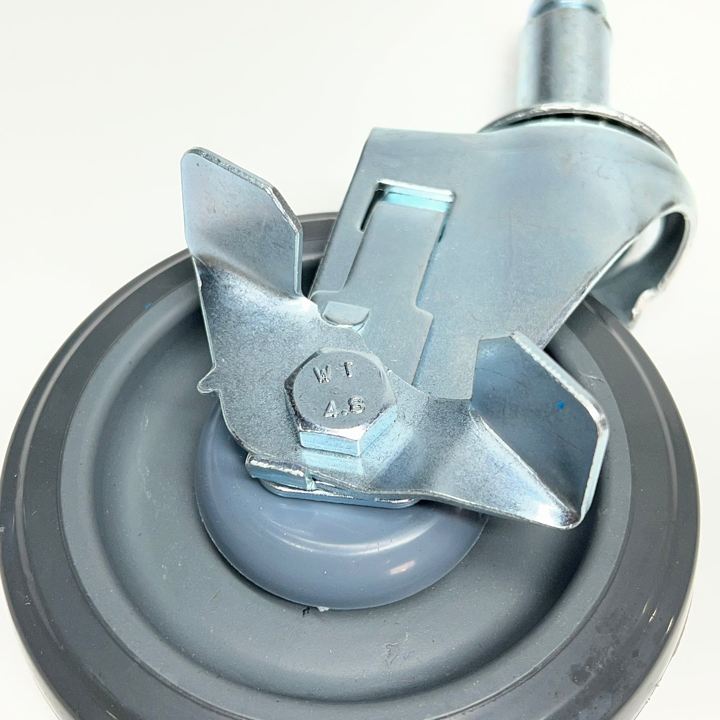 REGENCY (SET OF 4) Shelving Stem Caster W/ Brake 5" 330 Lb Cap Grey 460POLYMPBX