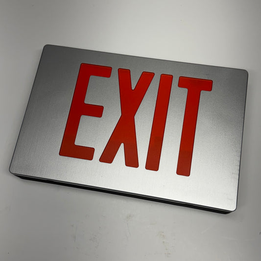 EMERGI-LITE LED Exit Sing Diecast Aluminum Single Face Red 120/277V BAPXN1R