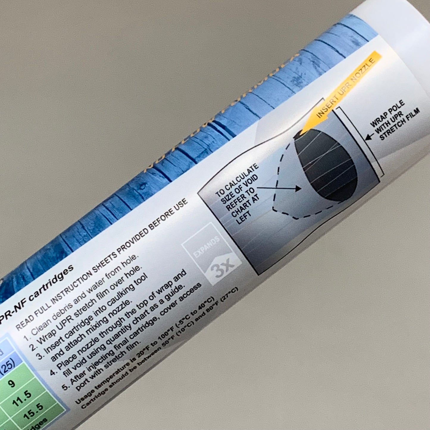 POLYWATER Wood Utility Pole Repair Cartridge On OEM Sealed Bag  250 mL 43551