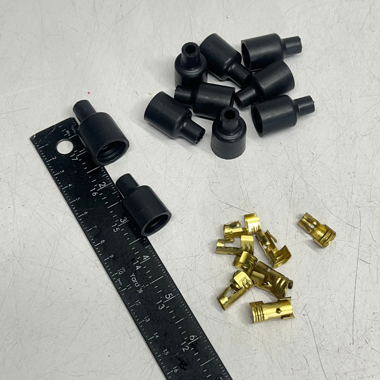 TAYLOR CABLE (2 PACK) Socket Dist Boot/tml Kit 180 Degrees Black/Gold 46059