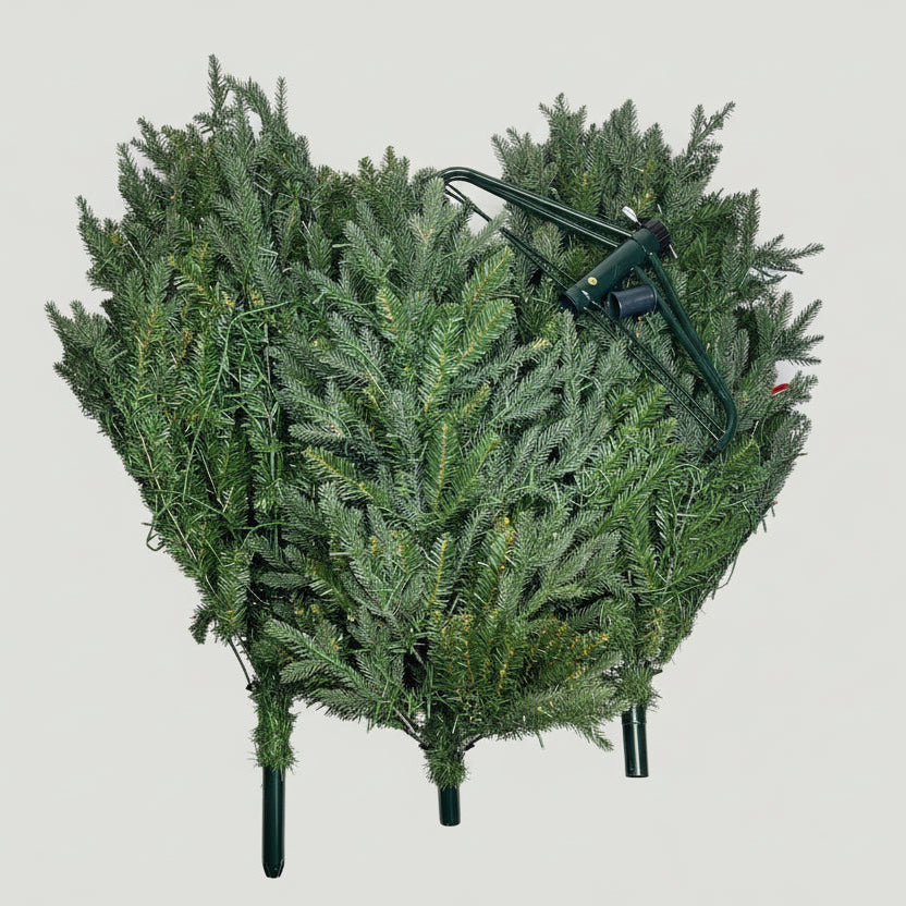 HAUTE DECOR  LED Pre-Lit Queensbury PE Fir Christmas Tree 7.5 ft Green DCCT7508