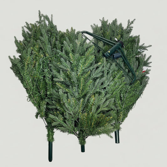 HAUTE DECOR  LED Pre-Lit Queensbury PE Fir Christmas Tree 7.5 ft Green DCCT7508