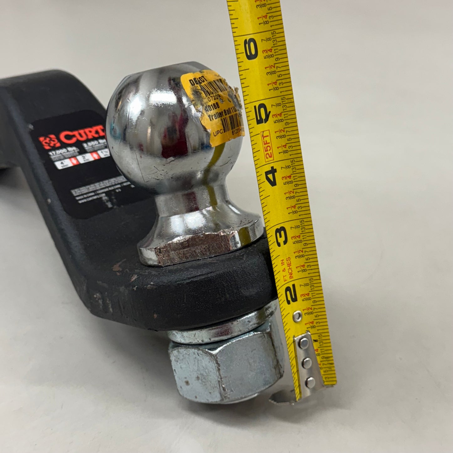 CURT Forged Trailer Hitch Steel Shank Ball Mount  8-1/2" Long 45341