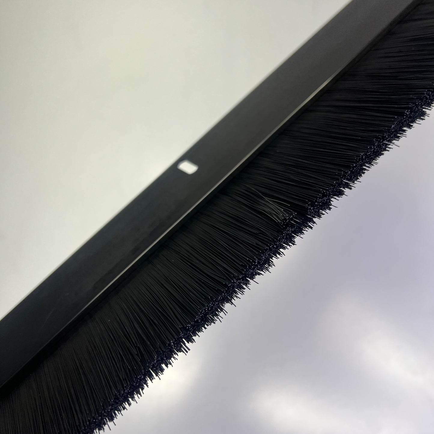 FELTON Straight Strip Brush Door Seal 2" Bristles 9.5" Mounting 39" X 4" 491459