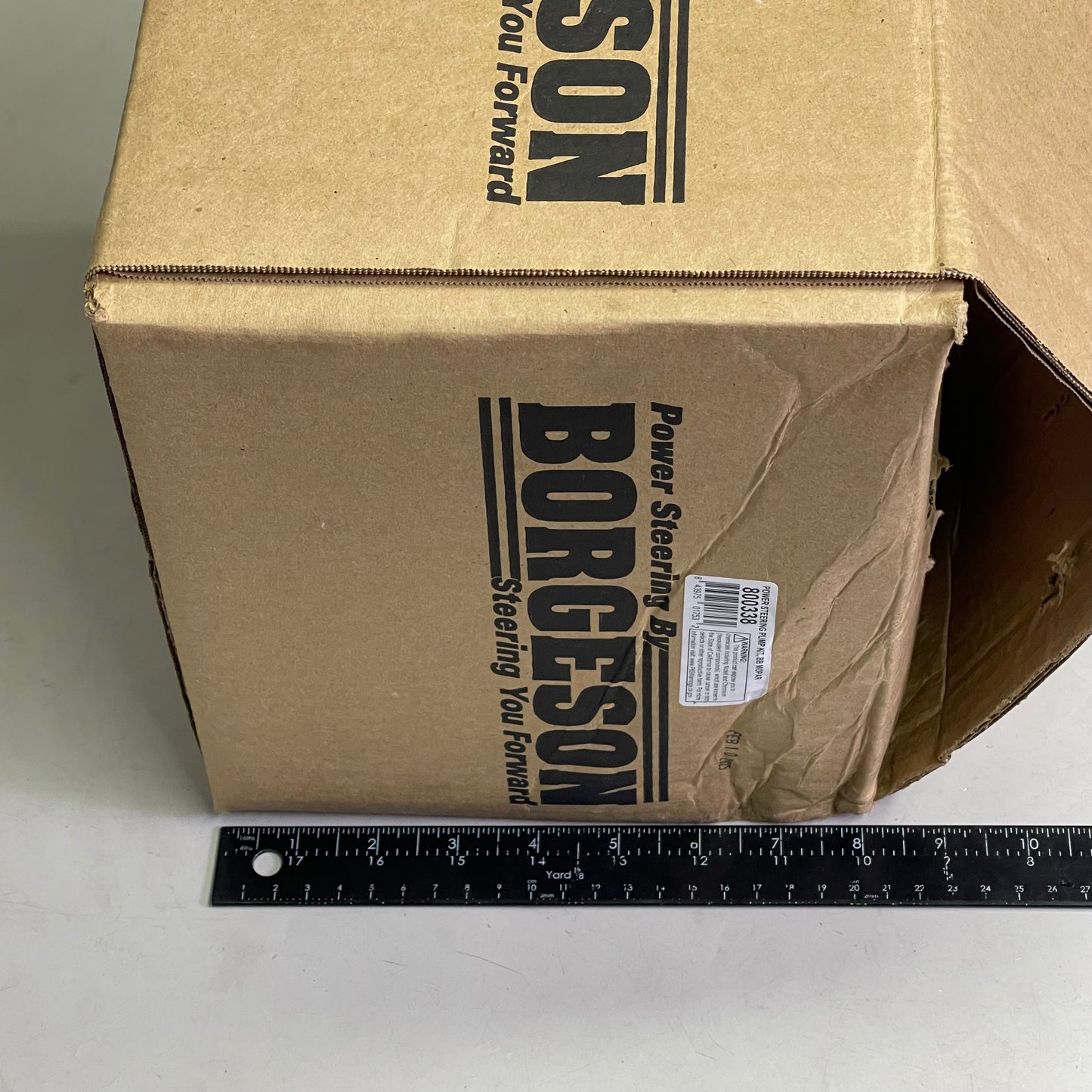 BORGESON Mopar Power Steering Pump Upgrade Kit 5/8"-18 Flare Outlet 800338