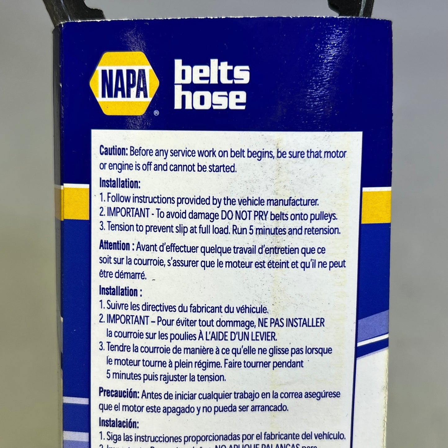 NAPA EPDM High Capacity V-Belt XL HC50 15/32" x 42 1/8" Black 259415
