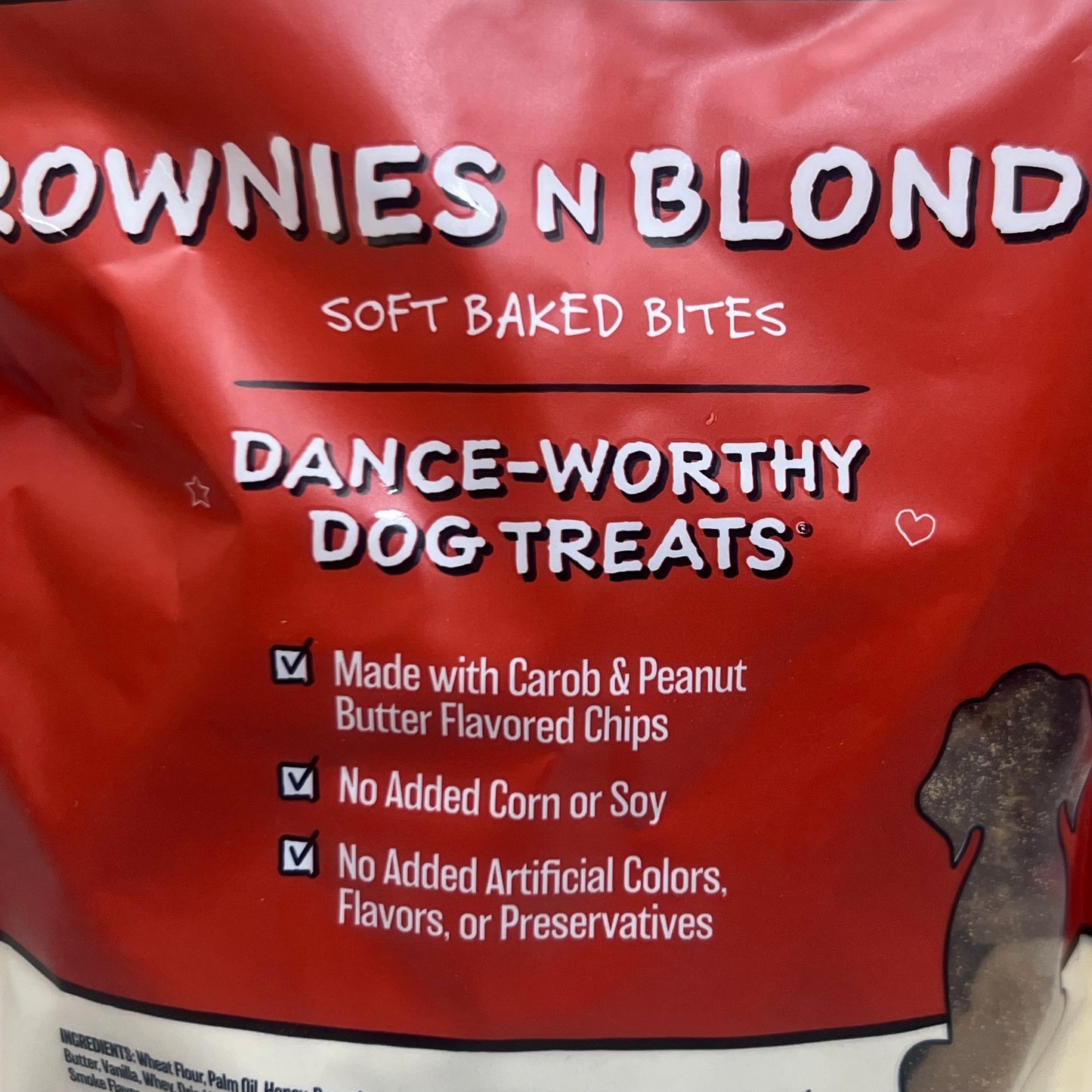 ZA@ WIGGLES & WAGS (2 PACK) Brownies N Blondies Dog Food Treats 12oz (Exp 11/24)