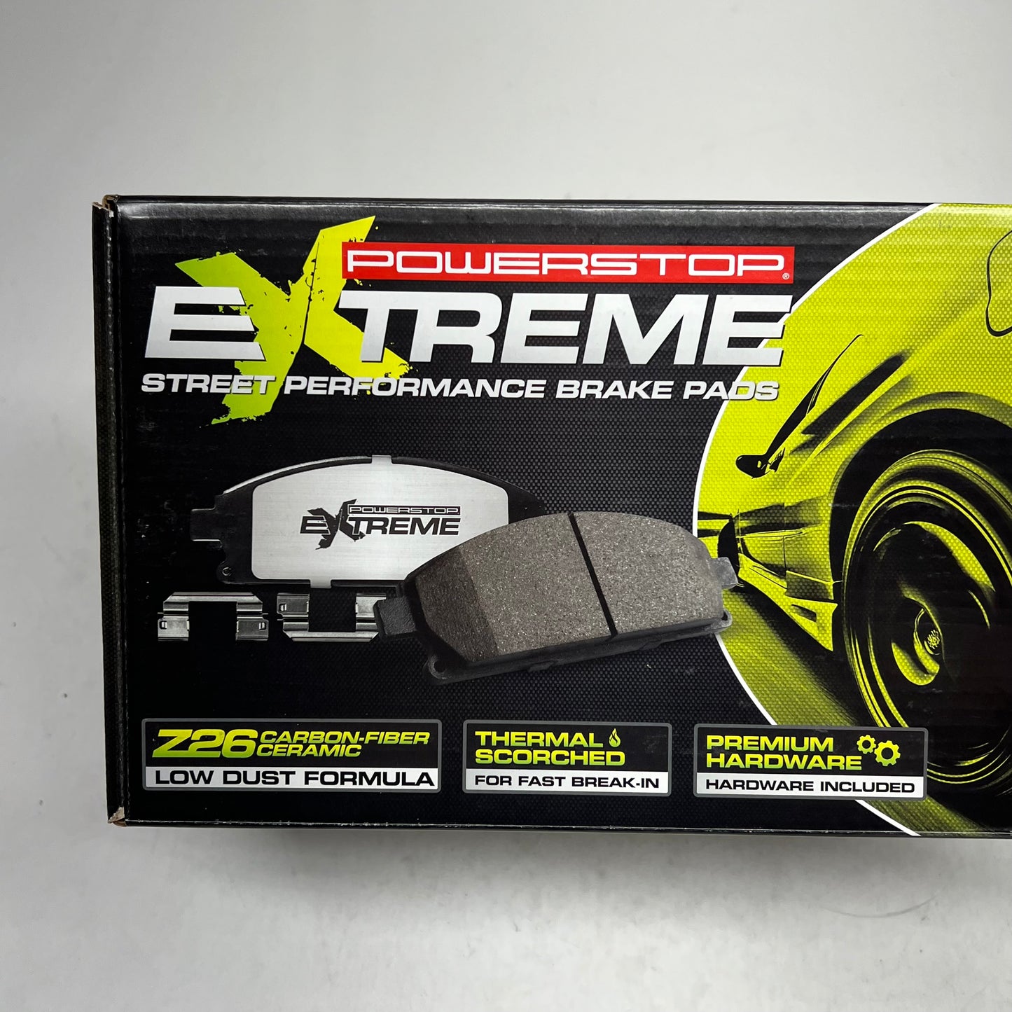 POWER STOP Carbon Fiber Ceramic Street Performance Brake Pads Front Z26-1298