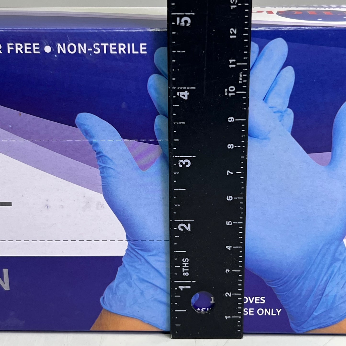 THGLOVE (100 Gloves) Nitrile Examination Gloves Sz M Blue