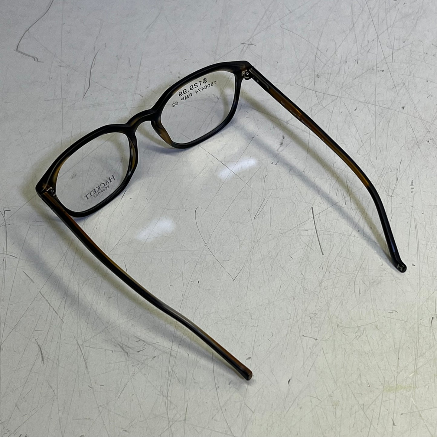 HACKETT Men's Mondonttica Bespoke Glasses Full Rim 359 006 Black On Tortoise