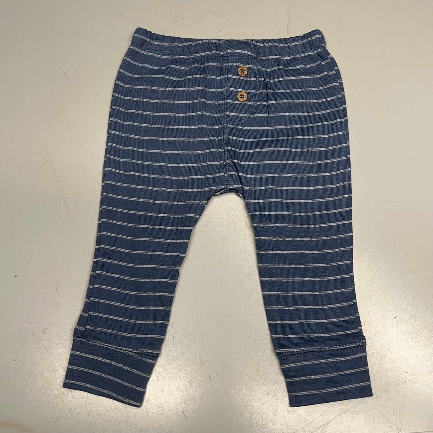 CARTERS (SET OF 2) Pull-On 100% Cotton Pants Baby Boy's Sz 12M Blue 1S99510