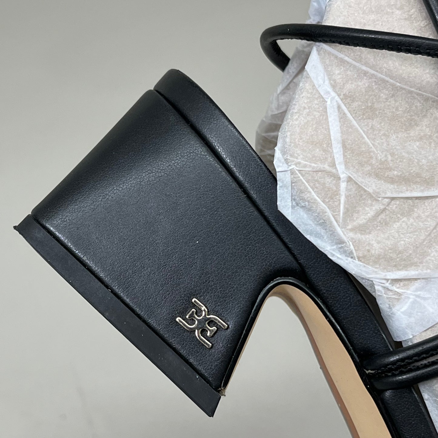 SAM EDELMAN Women's Westley Sandal Black Nappa Size 7 1/2