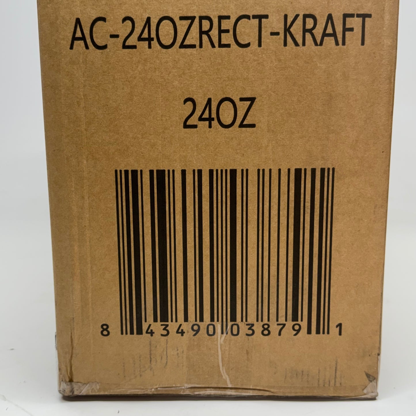 ZA@ CHOICE (300 PACK) 24 oz. Rectangular Kraft PE-Lined Microwavable Take-Out Container AC-24OZRECT-KRAFT (New Other, Distressed Box)