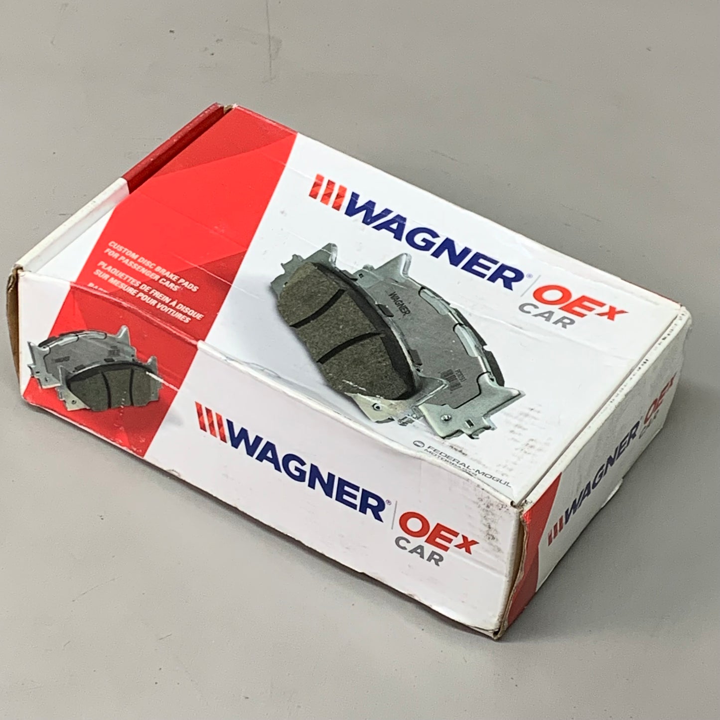 WAGNER OEx Premium Ceramic Disc Brake Pad Set 5 1/2" x 2" Grey OEX815