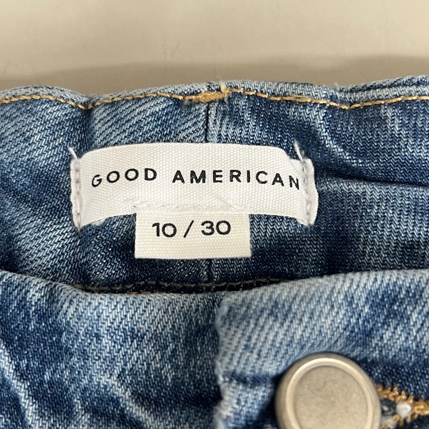 GOOD AMERICAN Good Classic Slim Bootcut High-Rise Jeans Women's Sz 10 Indigo627 GCLBDV220T