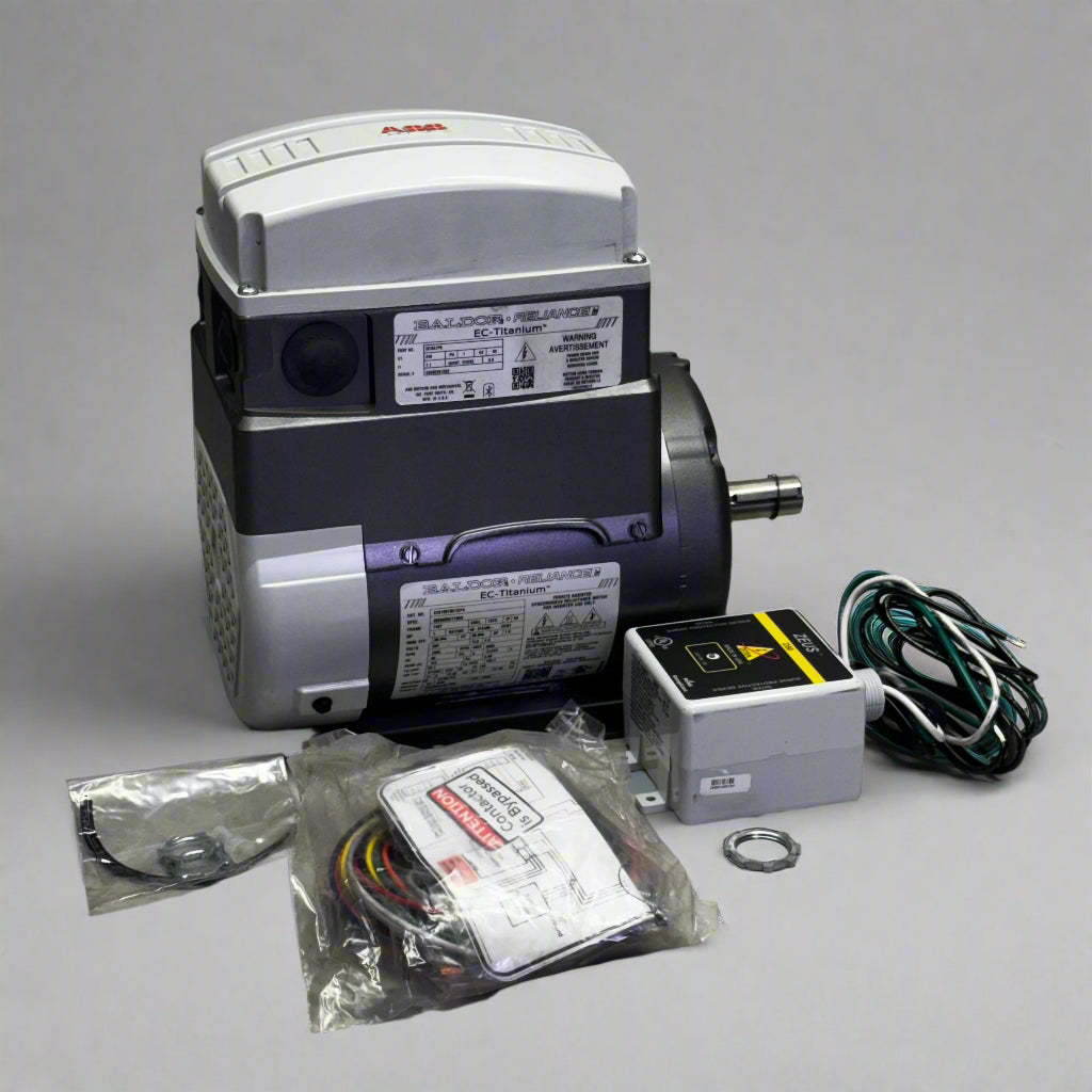 BALDOR RELIANCE Motor 230V/1HP 12"L x 6"W x 11"H Grey EC8100T8H1DF4