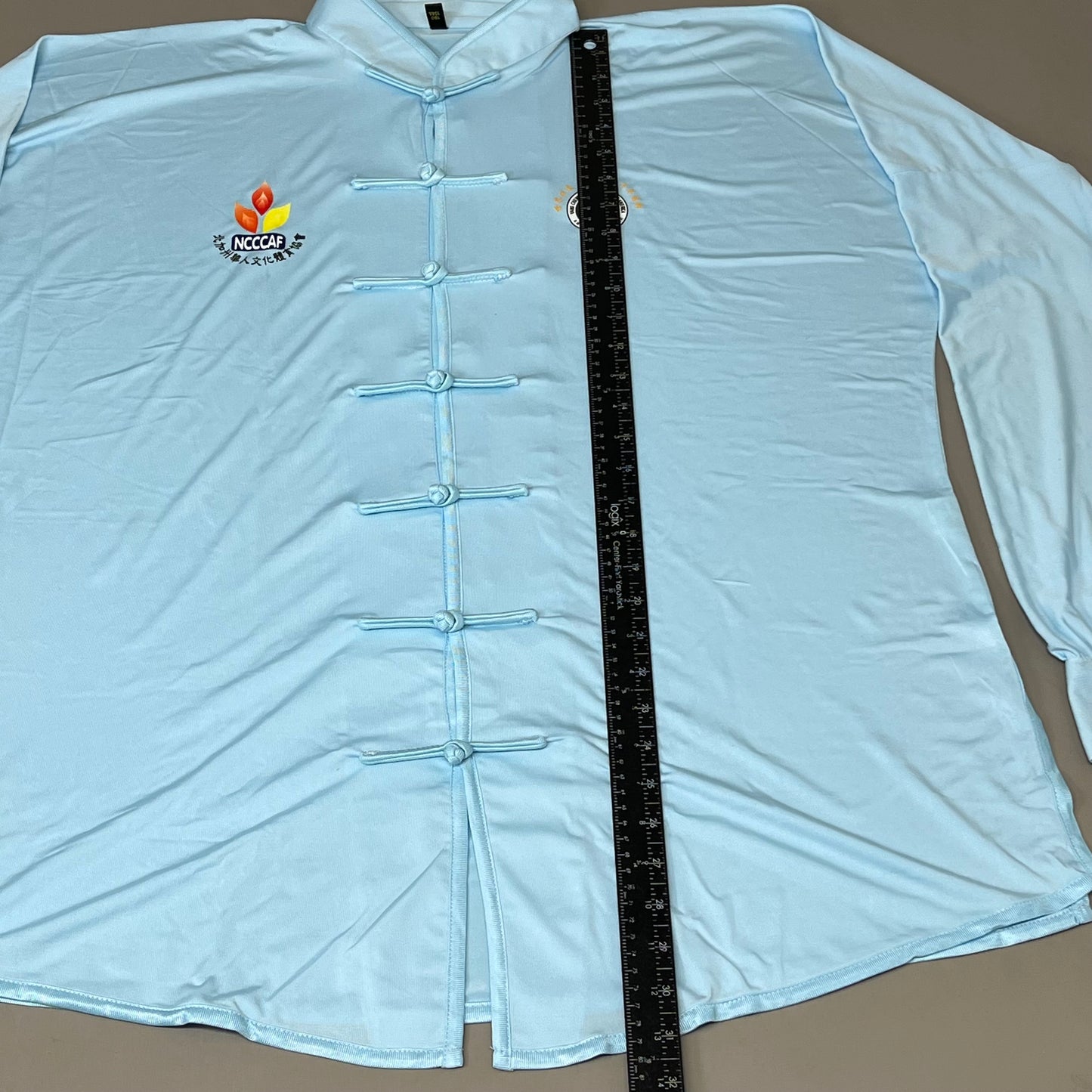 NCCCAF Yang Chengfu Academy of America Blue Uniform Set Unisex XXL Light Blue