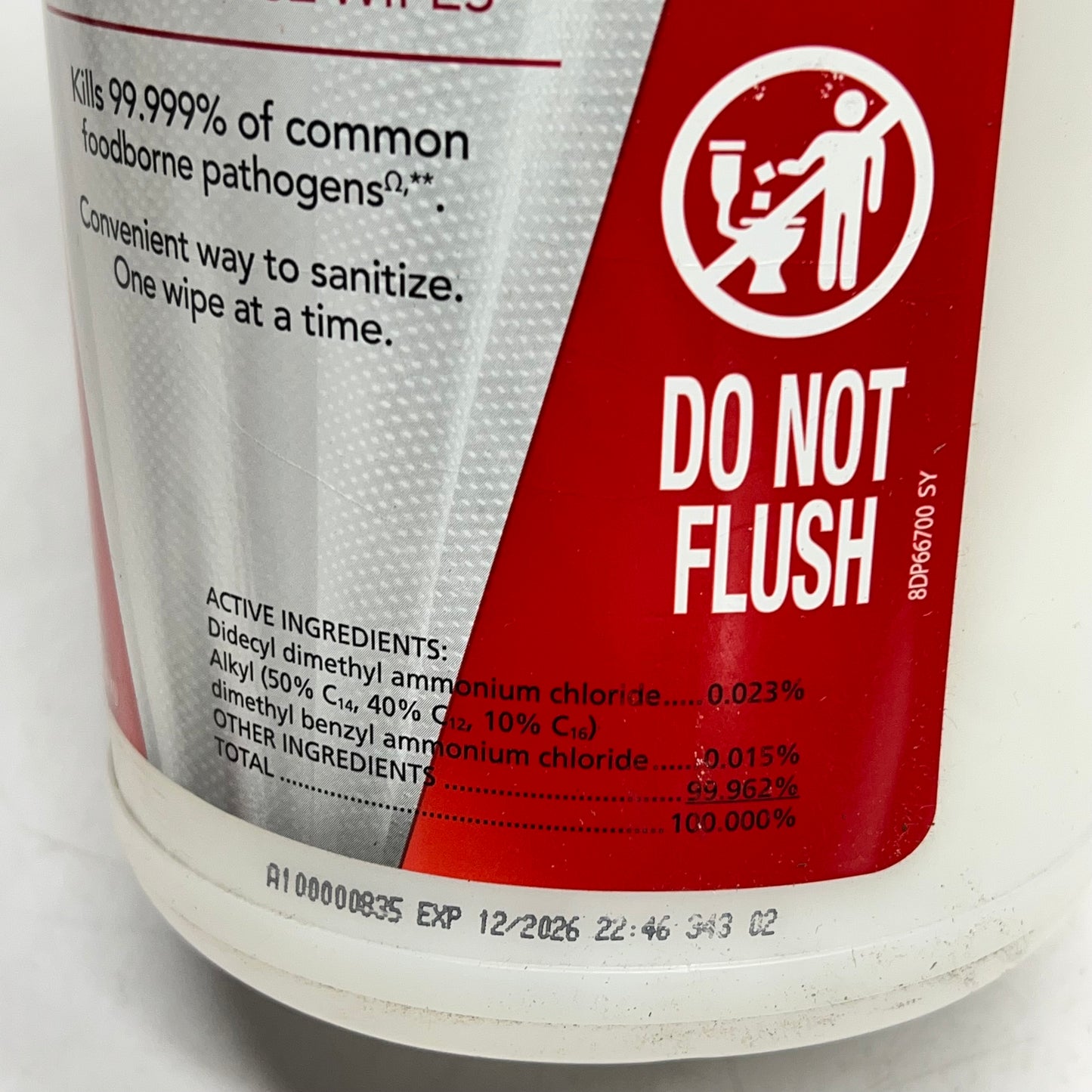 ZA@ SANI PROFESSIONAL (6 PACK, 175 EACH) No-Rinse Sanitizing Multi Surface Wipes 7.75" X 5"  White (Distressed Packaging)