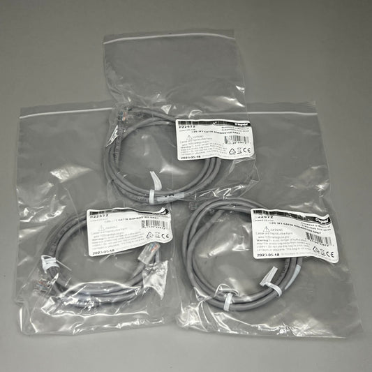 LEGRAND C2G 3 PACK Cable 3FT CAT5E Non-Booted Gray