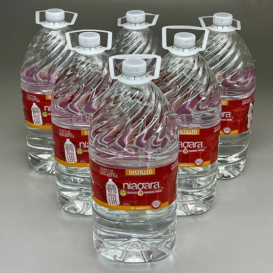 ZA@ NIAGRA Distilled Water (6 Bottles / 1 GALLON per bottle) BB 03/25