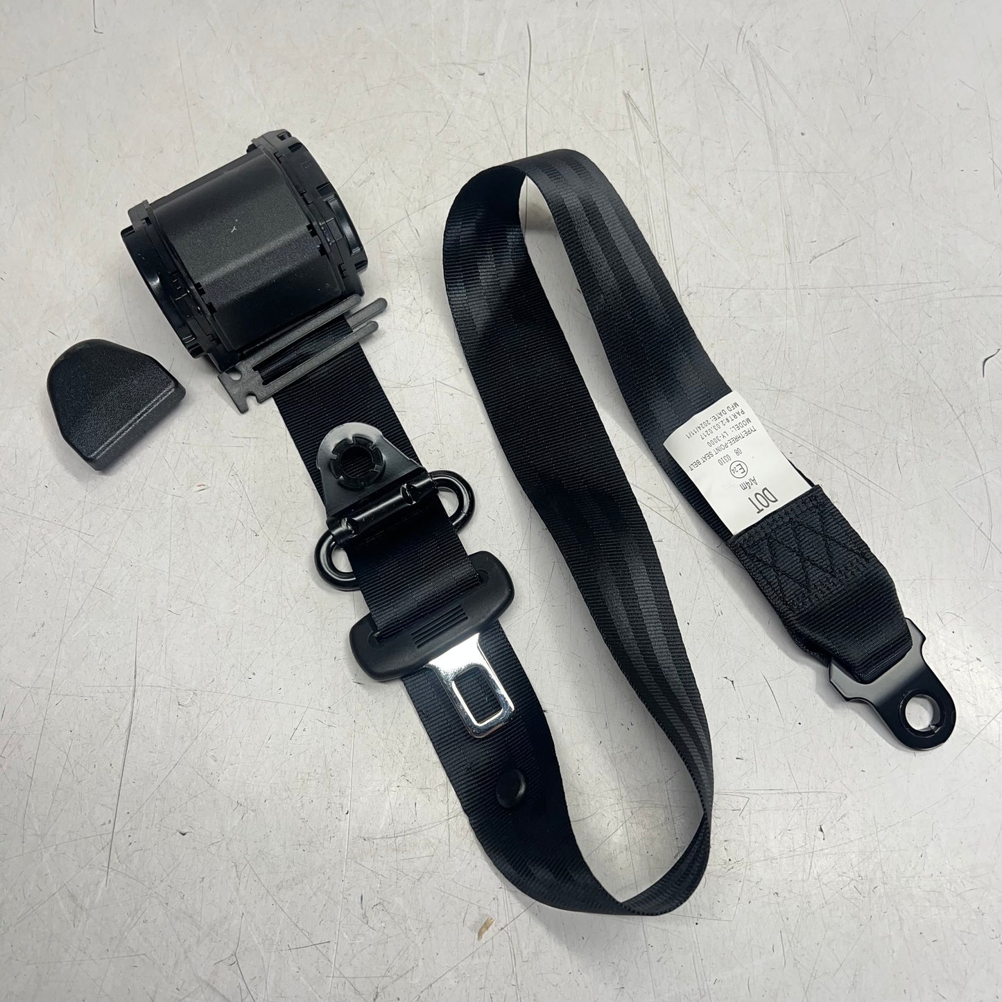 DOT Three Point Seat Belt for Evolution Golf Carts Black 2.03.0217 LY-3000