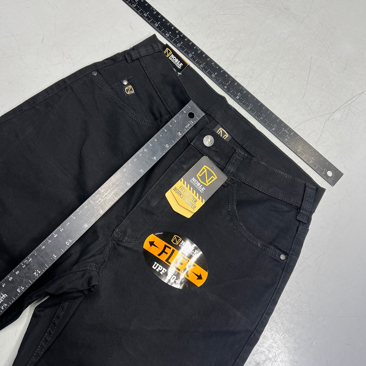 NOBLE OUTFITTERS Flex 5-Pocket Twill Work Pant Men's Sz 30x30 Black 18450