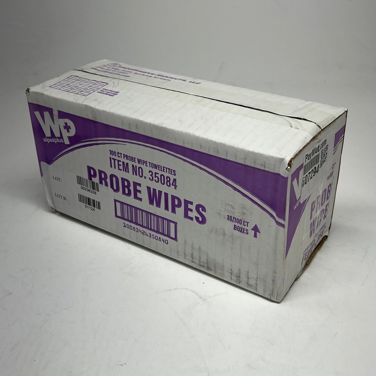 WIPES PLUS (10 PACK, 100 EACH) Probe Wipe Sachets Individually Wrapped 35084