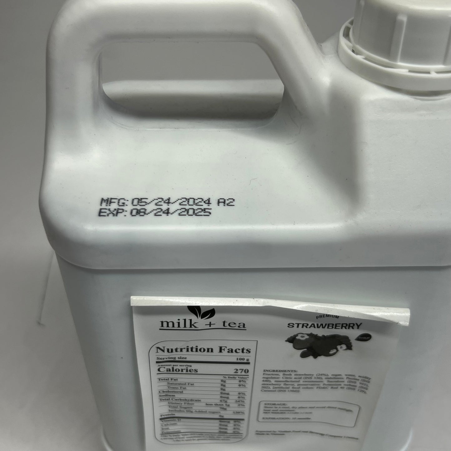 ZA@ Pallet of MILK + TEA Strawberry Tea 5.5Lbs BB 08/25 (AS-IS, Expired)