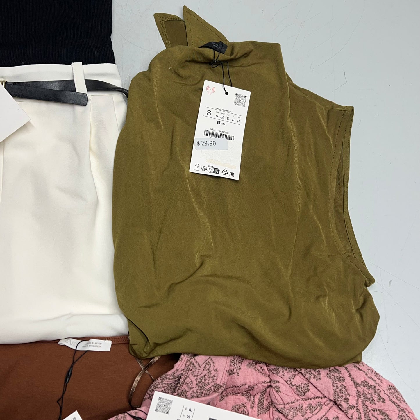 ZA@ ZARA Lot of Assorted Clothing Dresses & Blouses Women's Sz S & XS