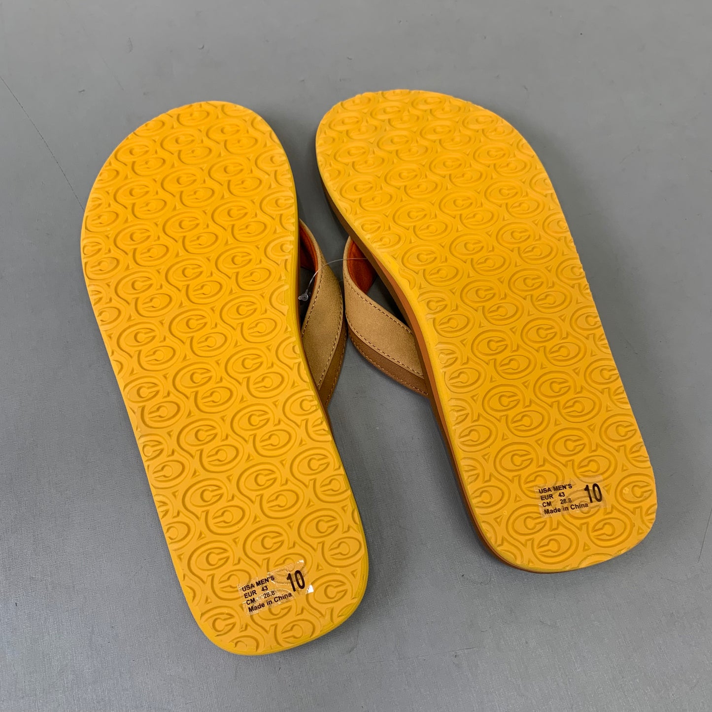 COBIAN Foamie Full Arch Support Sandals Men's Sz 10, 43 Eu Brown FAO25-200-10