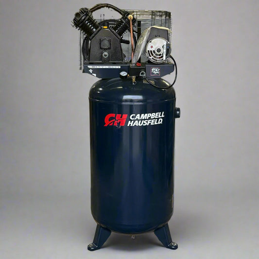 ZA@ CAMBELL HAUSFELD 5 HP Two Stage Air Compressor MC036401AV 56S34D5M (AS-IS, Damage Fan)