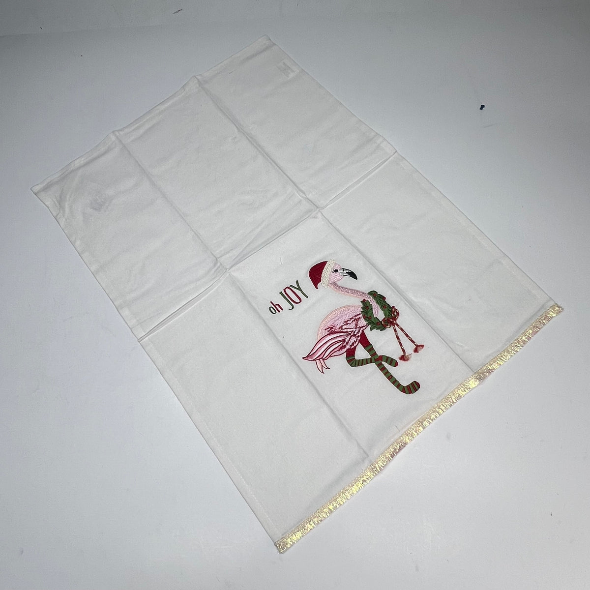 OAKSTREET (2 PACK) Holiday Flamingo Dish Towel Decoration  25"x18" OSW237169